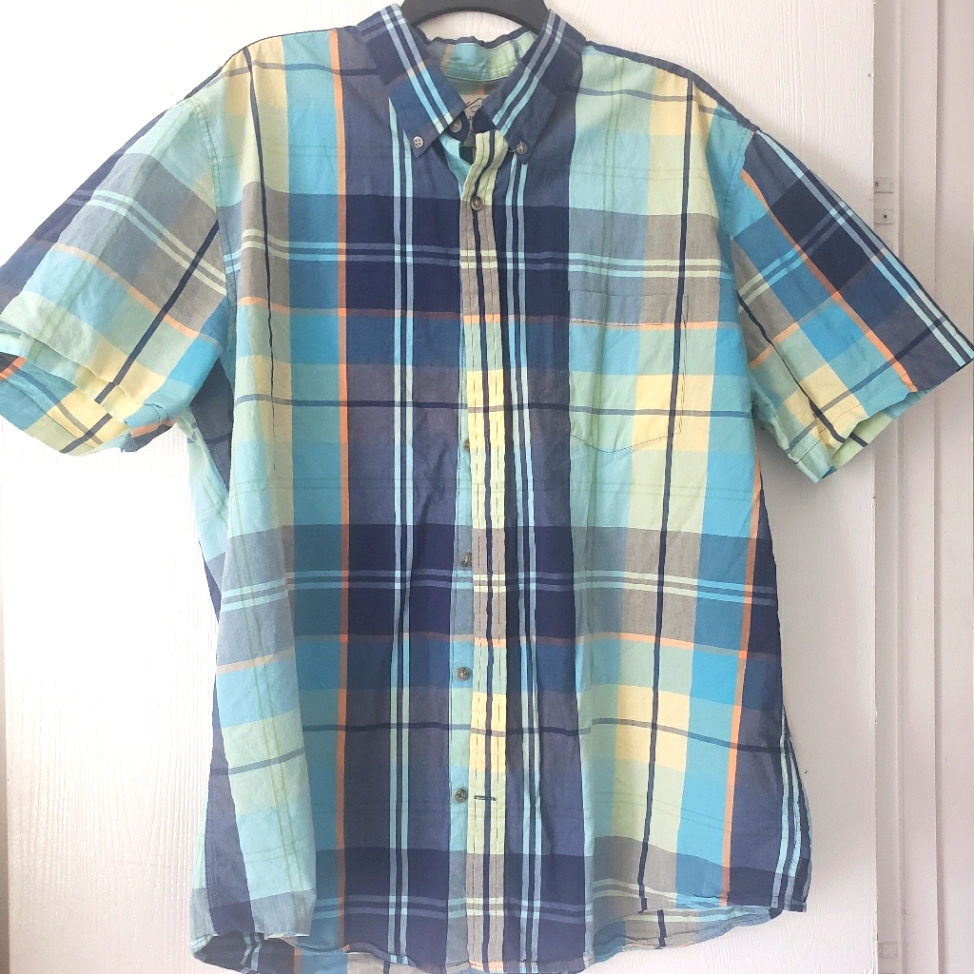 St Johns Bay Brand Mens Size Xl Multicolor Plaid Shirt